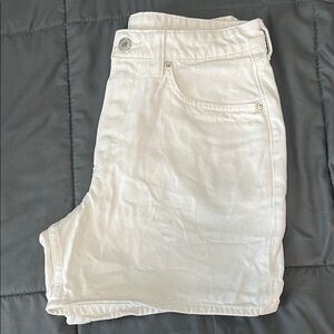 Zara White Denim Bermuda Shorts Size 6
